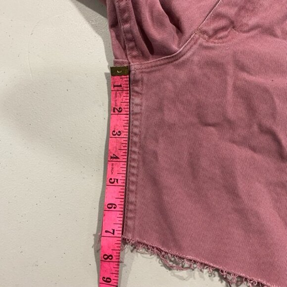 Vintage Wrangler Denim Shorts Cut Off Pink High Rise Womens Size 10 - Picture 12 of 12
